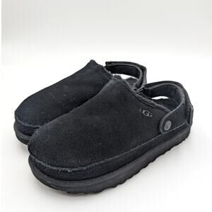 UGG Goldenstar Cozy Comfort Clogs Hook & Loop Women's Black Size US7.5 EU38.5